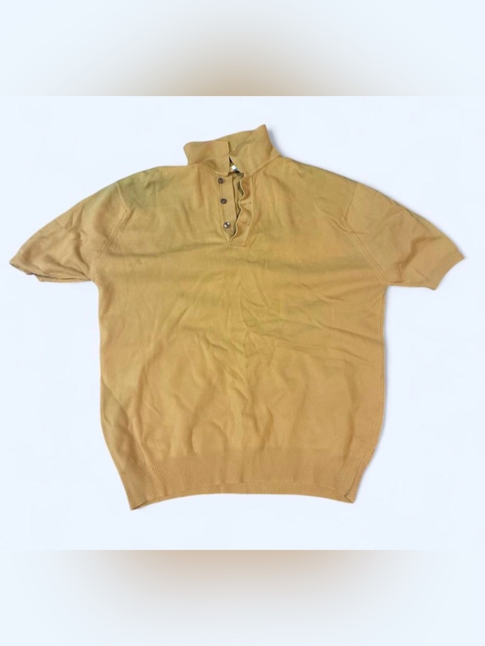 Puritan Men's Mustard Short-Sleeve Polo